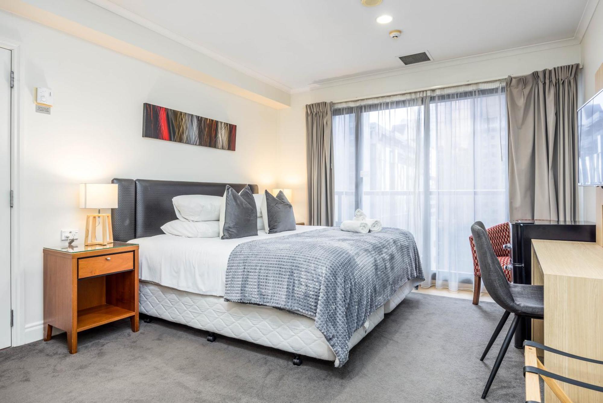Highrise Studio Apartment W/ Ac, Pool & Gym In Auckland Cbd Exterior photo